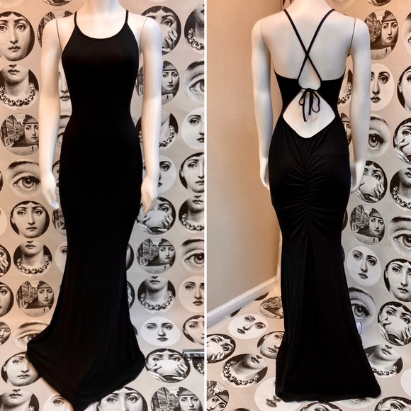 Dresses & Skirts - Elegant & Soft Long Maxi Dress w/ Adjustable Straps & Derrière Ruching, Sz S